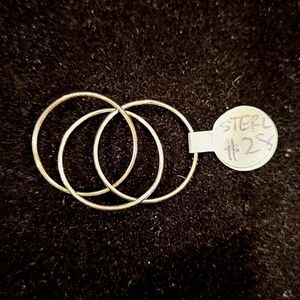 Sterling Silver Intertwined Rings